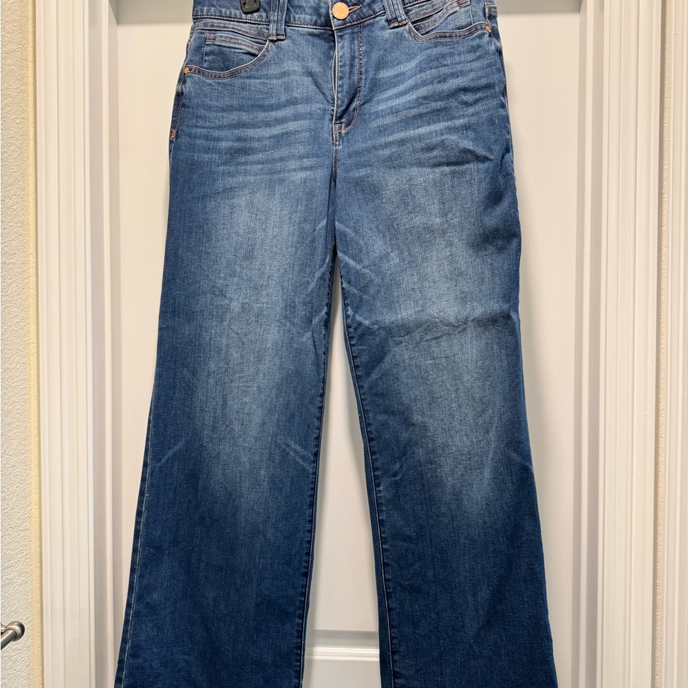 Democracy Medium Blue Straight Leg Jeans